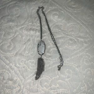 Kendra Scott Rayne Necklace in White Marble